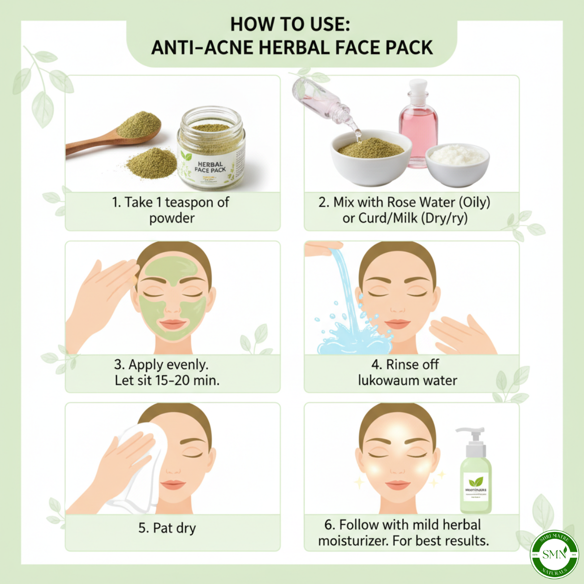 Anti-Acne Herbal  Face Pack